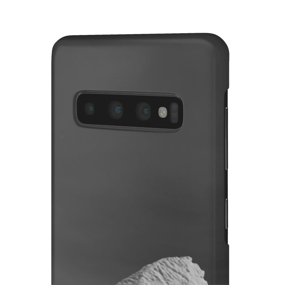 The Angles of an Iceberg in Black and White - Phone Case