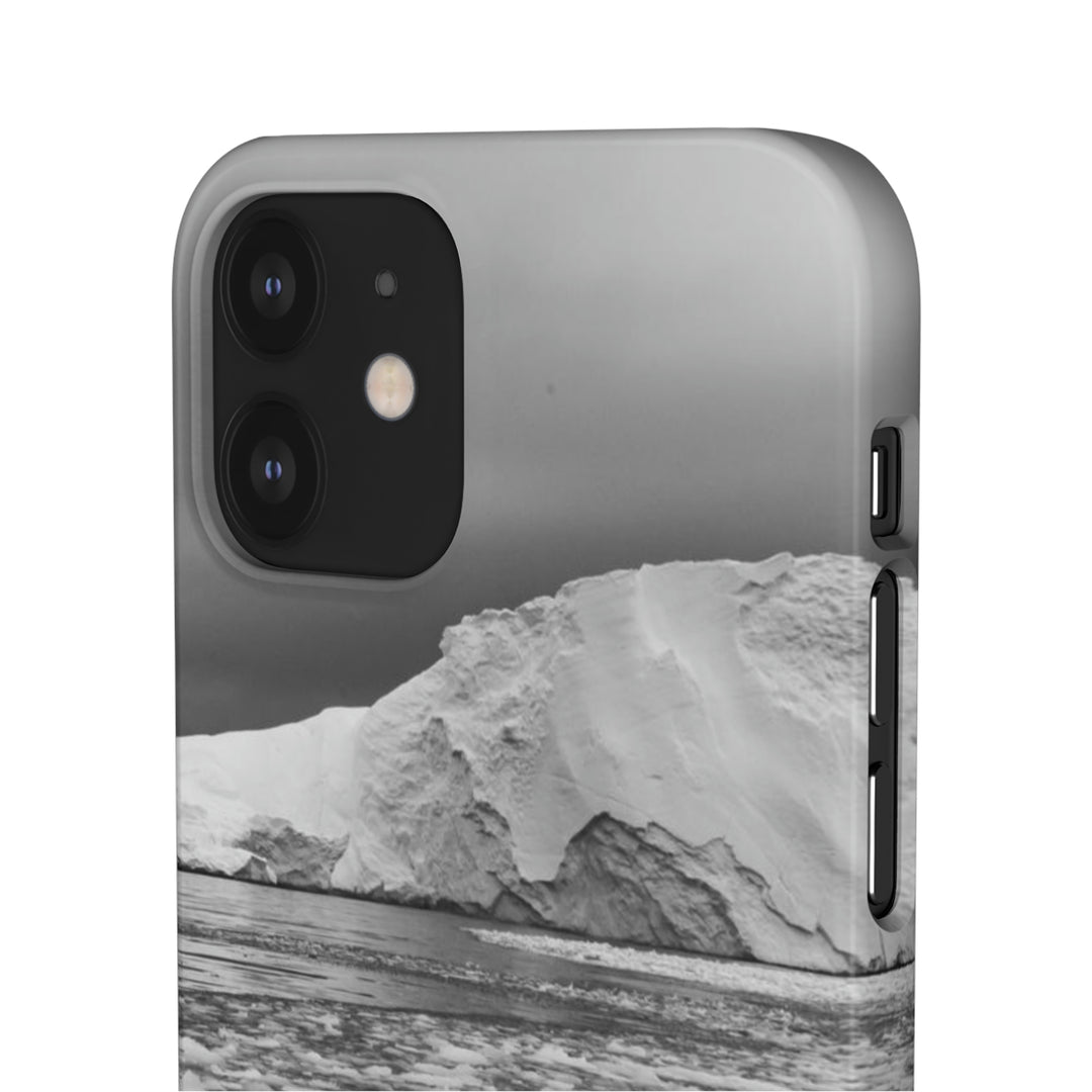 Lane of Ice In Black and White - Phone Case