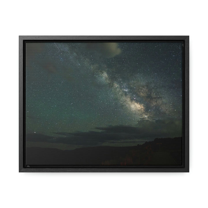 Milky Way Through the Clouds Part 2 - Canvas with Frame