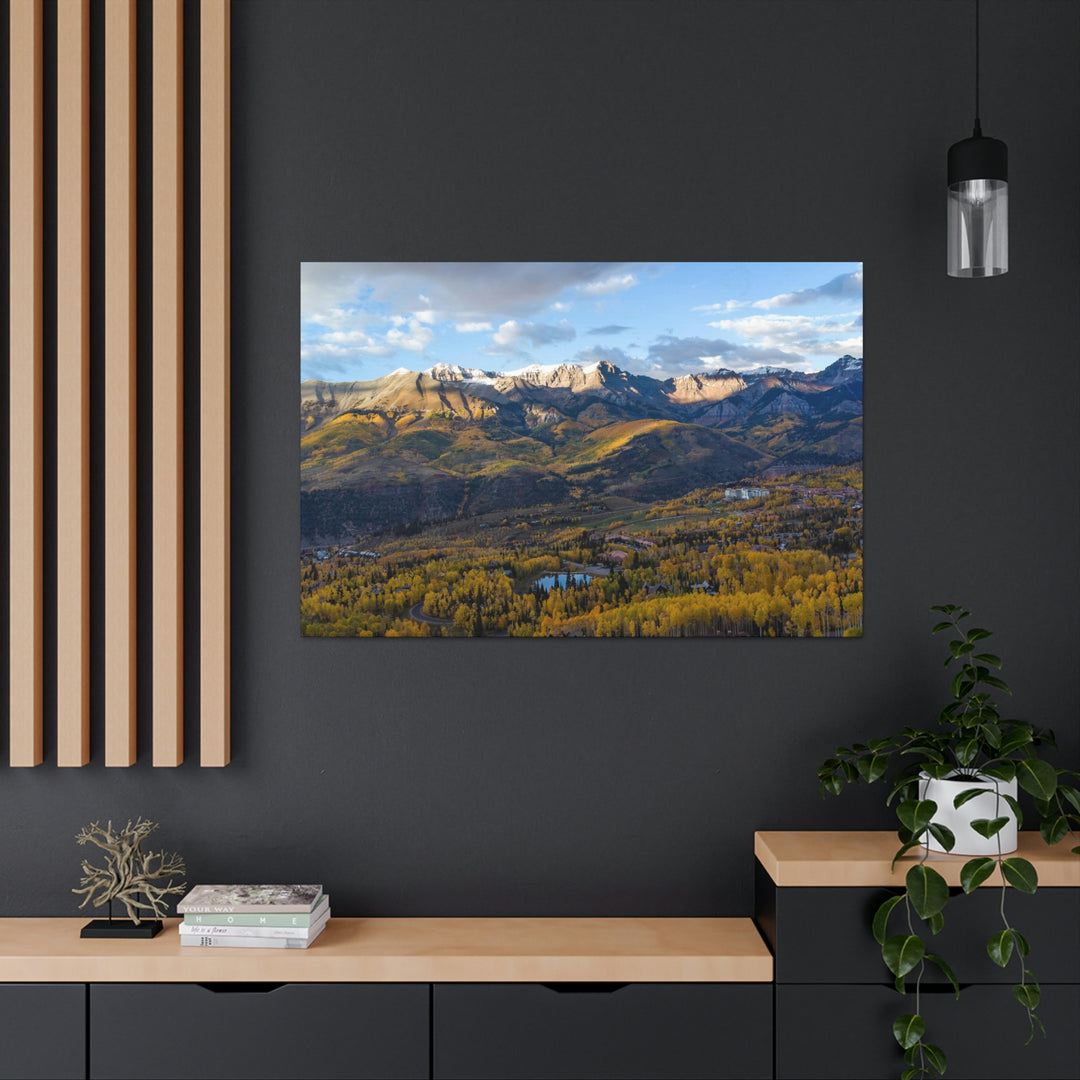 Glowing Mountainside - Canvas