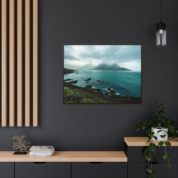 Mystical Mountain View - Canvas with Frame