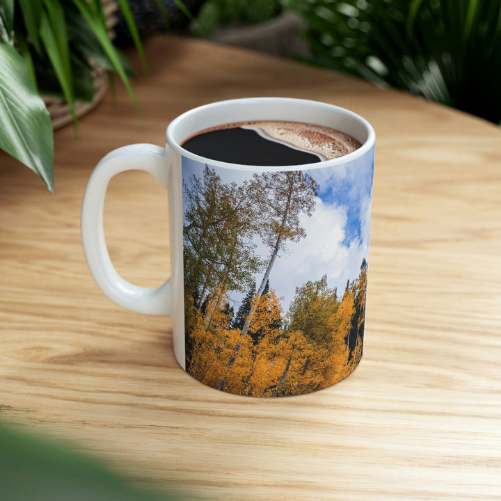 Chairlift in Suspension - Ceramic Mug 11oz - Visiting This World