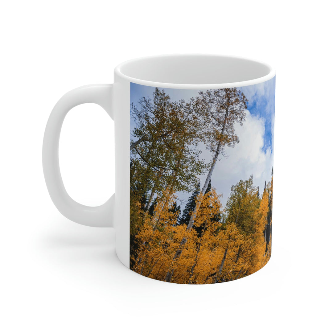 Chairlift in Suspension - Ceramic Mug 11oz - Visiting This World