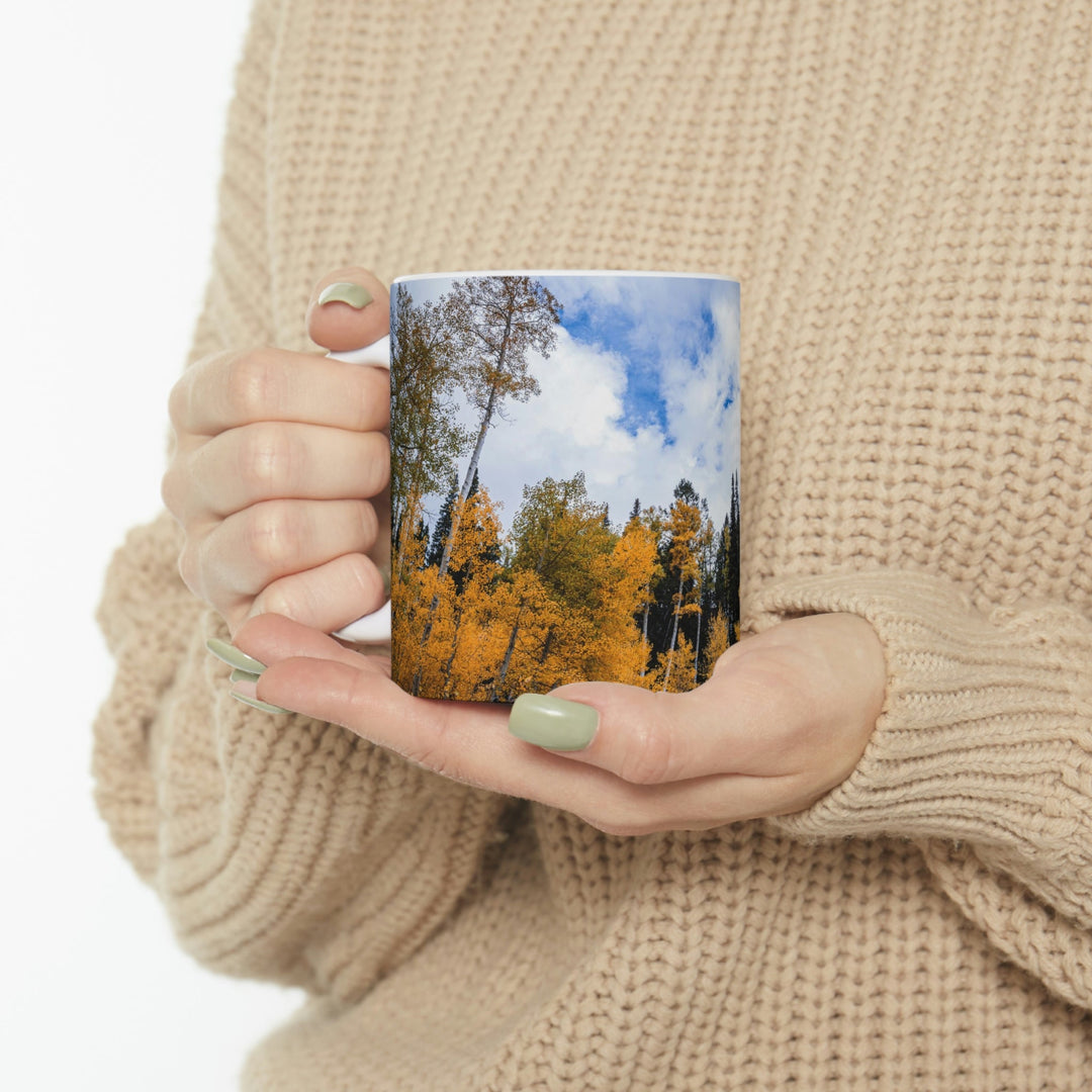 Chairlift in Suspension - Ceramic Mug 11oz - Visiting This World