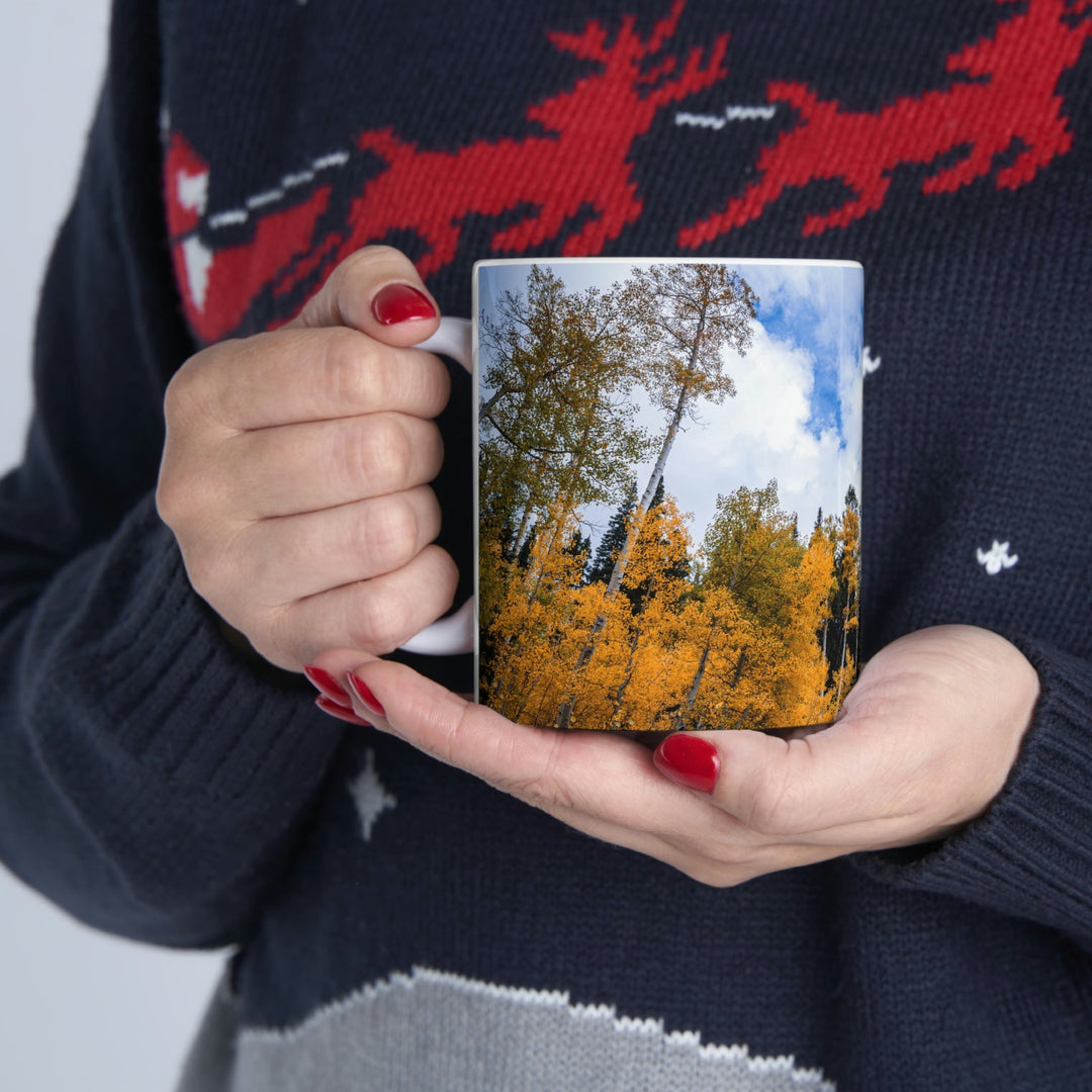 Chairlift in Suspension - Ceramic Mug 11oz - Visiting This World