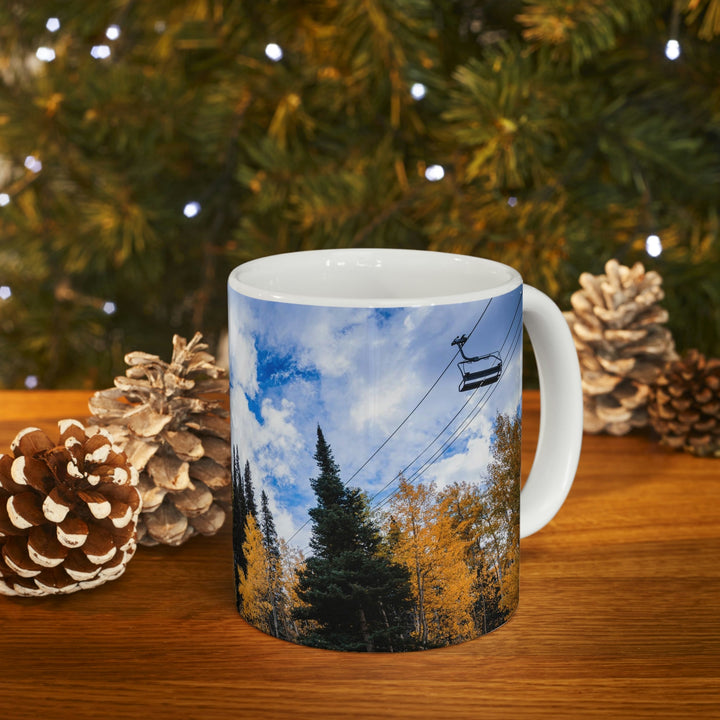 Chairlift in Suspension - Ceramic Mug 11oz - Visiting This World