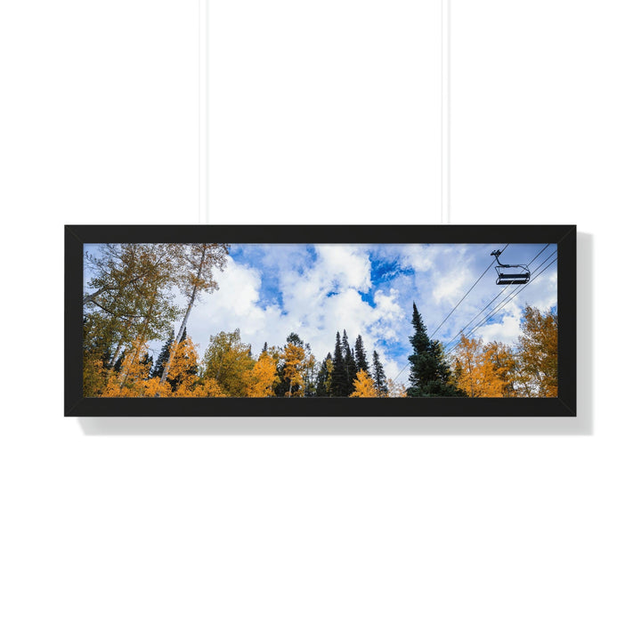 Chairlift in Suspension - Framed Print - Visiting This World