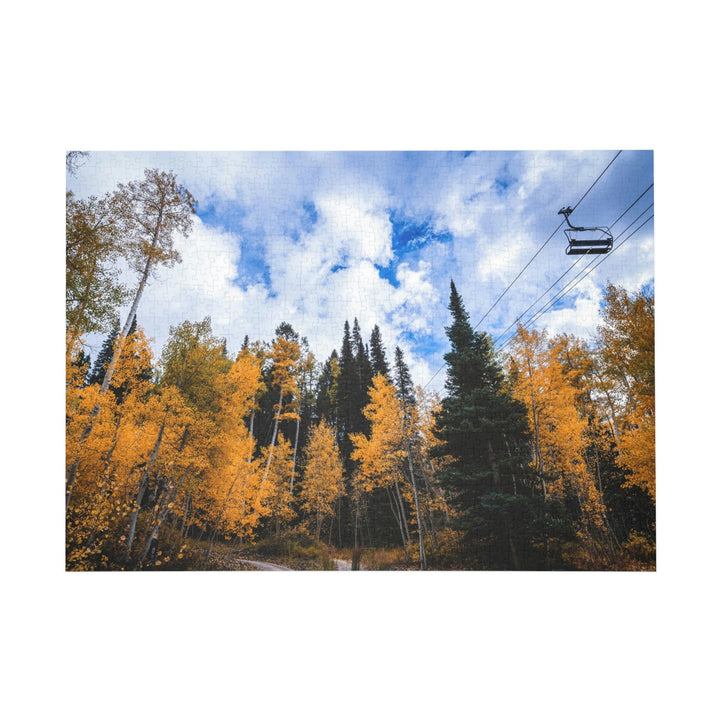 Chairlift in Suspension - Nature Puzzle (96, 252, 500, 1000-Piece) - Visiting This World