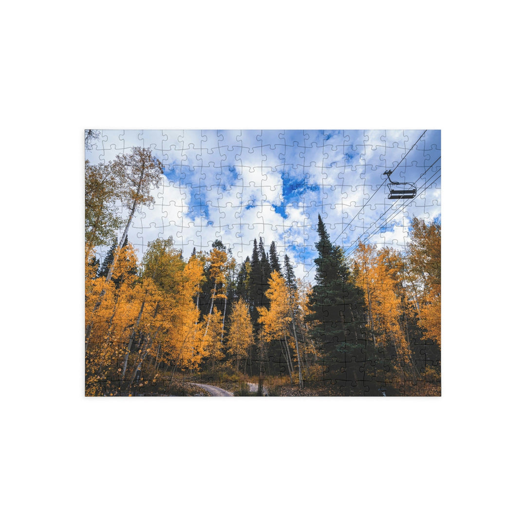 Chairlift in Suspension - Nature Puzzle (96, 252, 500, 1000-Piece) - Visiting This World