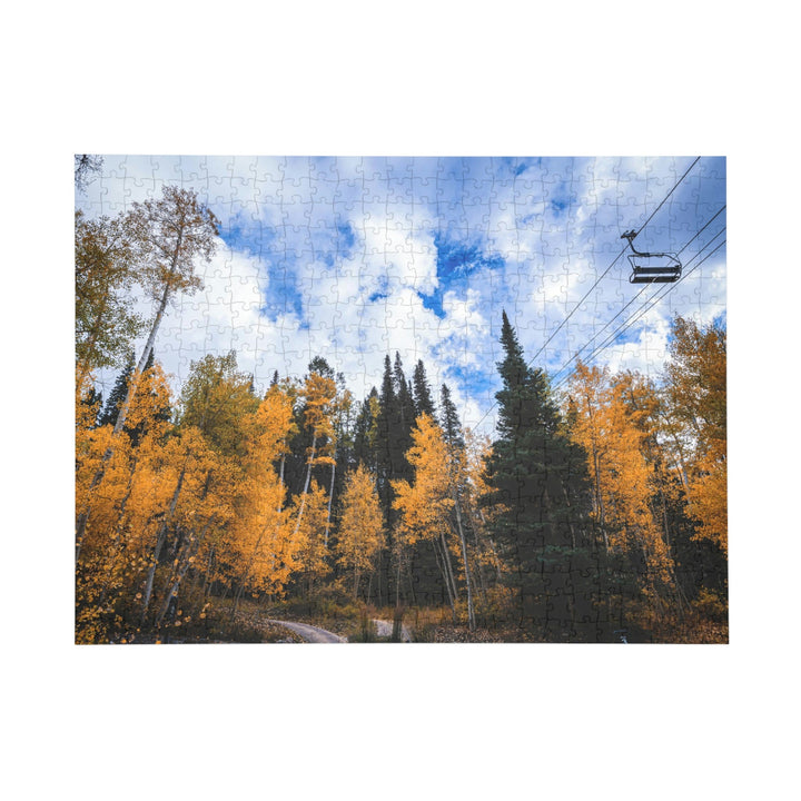 Chairlift in Suspension - Nature Puzzle (96, 252, 500, 1000-Piece) - Visiting This World