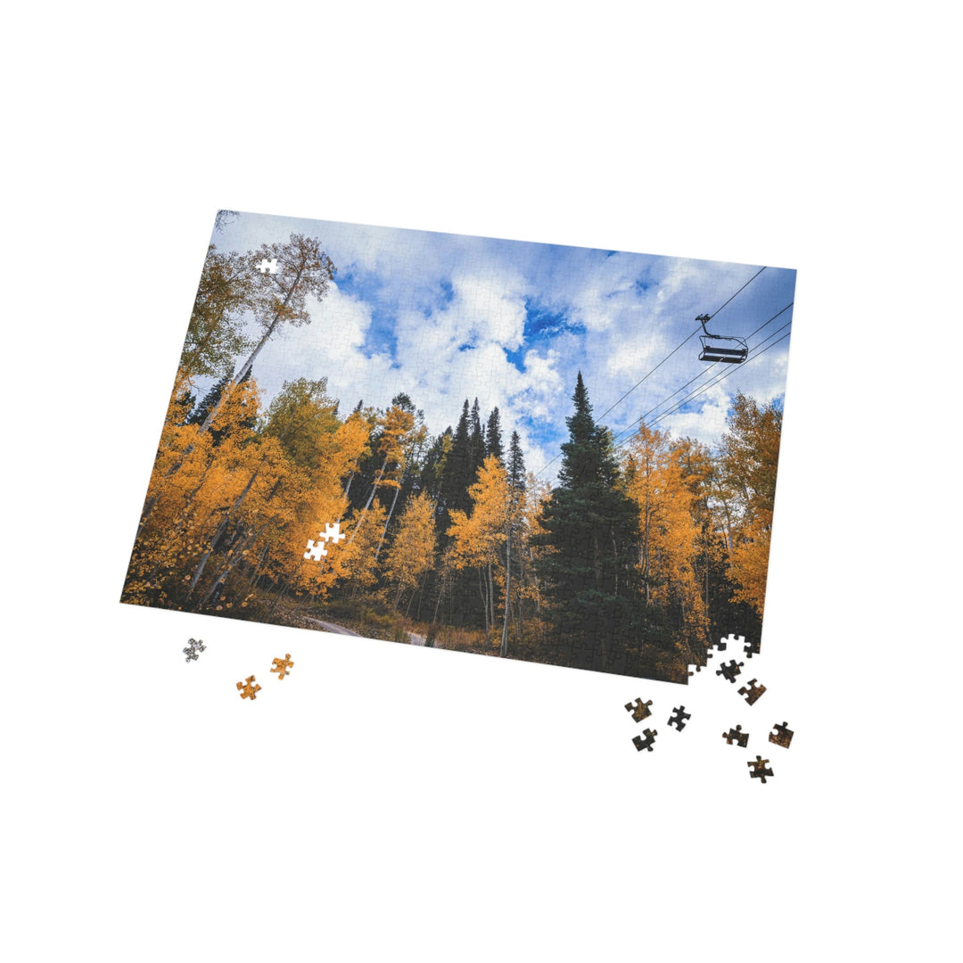 Chairlift in Suspension - Nature Puzzle (96, 252, 500, 1000-Piece) - Visiting This World