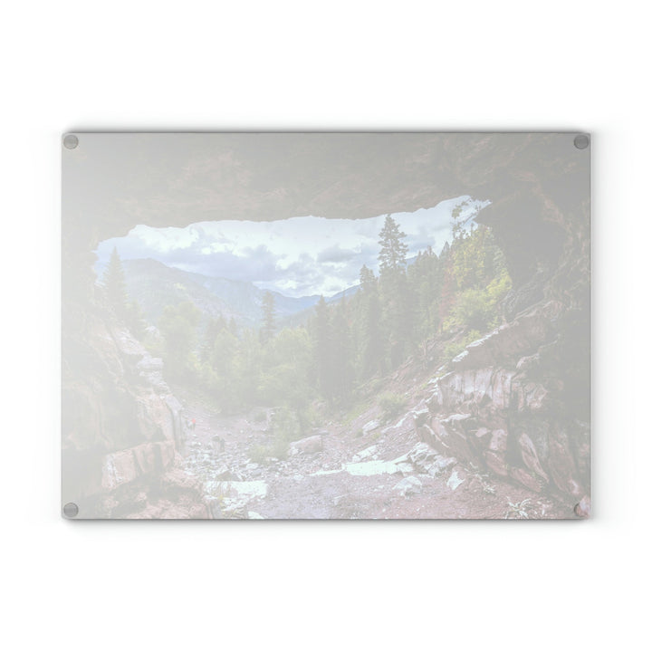 Colorado Window - Glass Cutting Board - Visiting This World