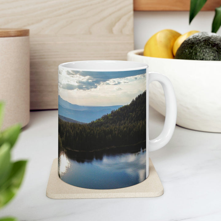 Cool Mountain Lakes - Ceramic Mug 11oz - Visiting This World