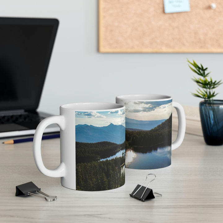 Cool Mountain Lakes - Ceramic Mug 11oz - Visiting This World