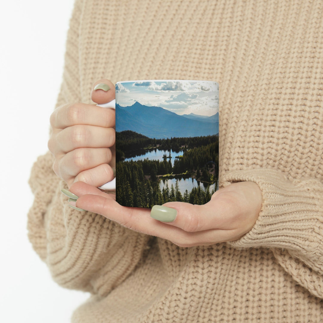 Cool Mountain Lakes - Ceramic Mug 11oz - Visiting This World