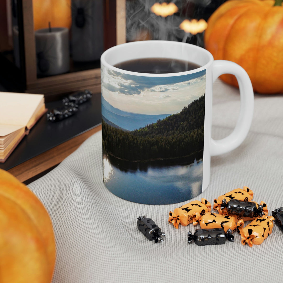 Cool Mountain Lakes - Ceramic Mug 11oz - Visiting This World