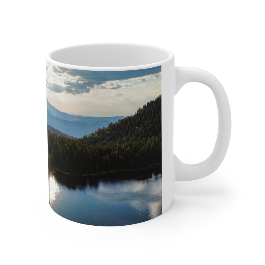 Cool Mountain Lakes - Ceramic Mug 11oz - Visiting This World