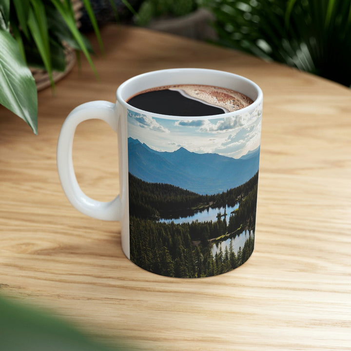 Cool Mountain Lakes - Ceramic Mug 11oz - Visiting This World