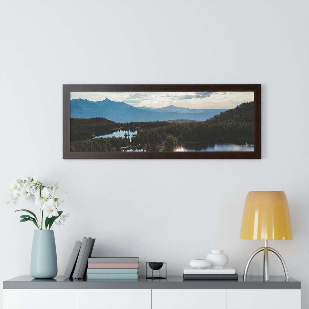 Cool Mountain Lakes - Framed Print - Visiting This World