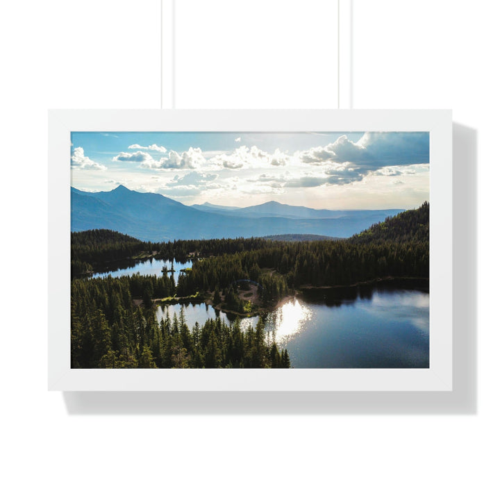 Cool Mountain Lakes - Framed Print - Visiting This World