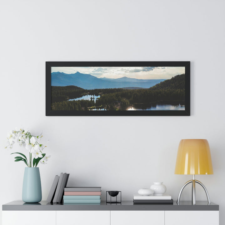 Cool Mountain Lakes - Framed Print - Visiting This World