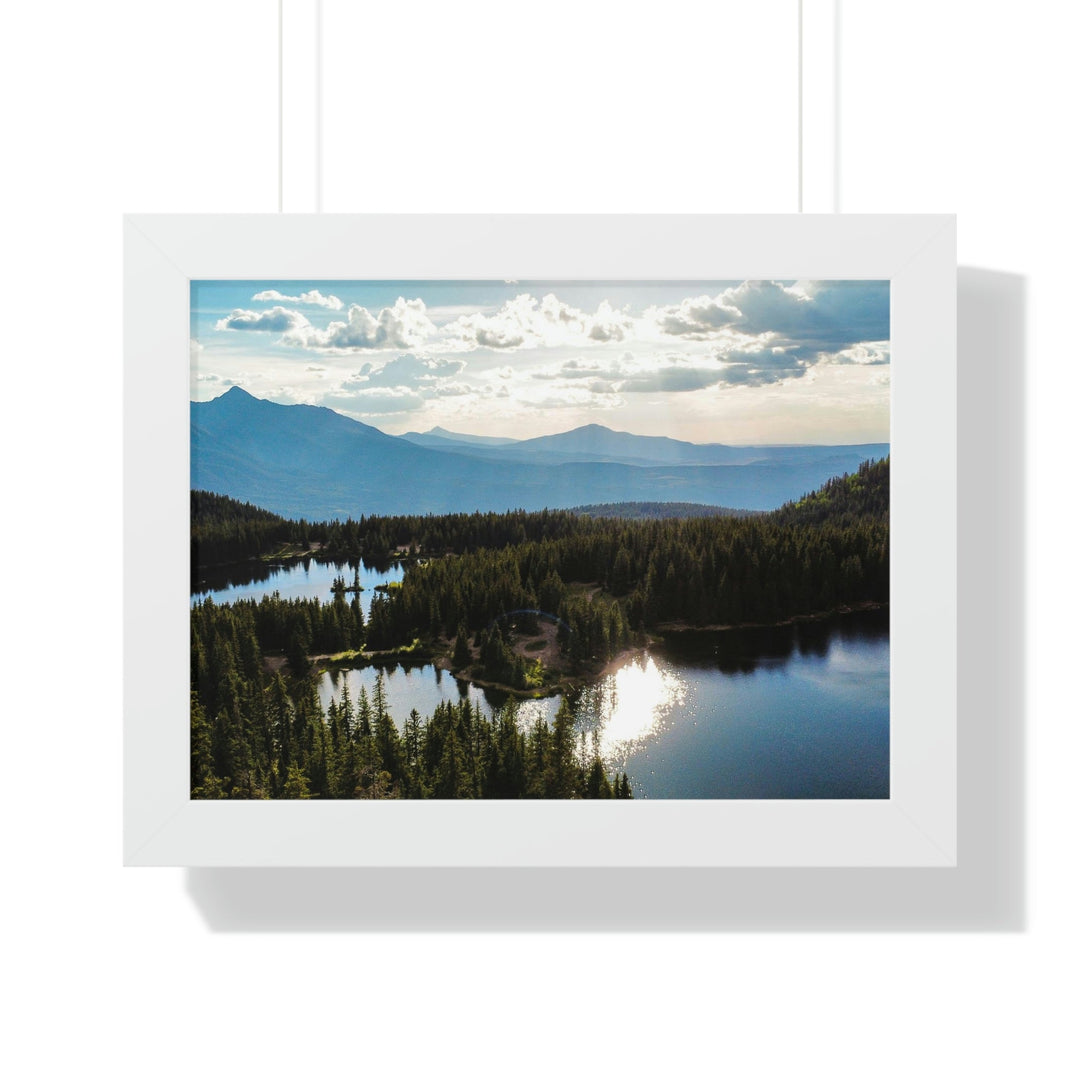 Cool Mountain Lakes - Framed Print - Visiting This World