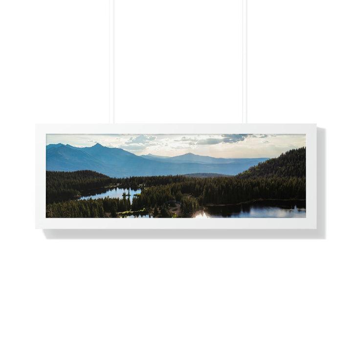 Cool Mountain Lakes - Framed Print - Visiting This World