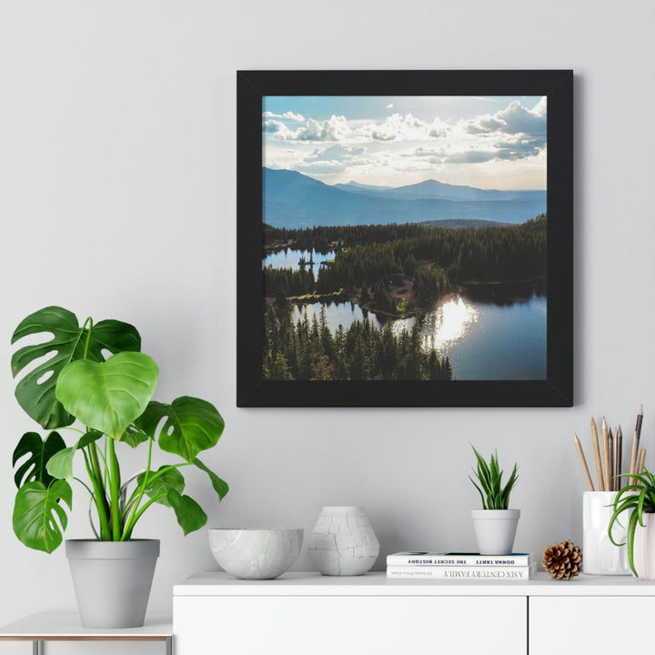 Cool Mountain Lakes - Framed Print - Visiting This World