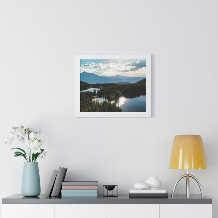 Cool Mountain Lakes - Framed Print - Visiting This World