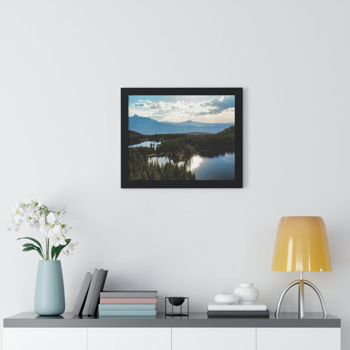 Cool Mountain Lakes - Framed Print - Visiting This World