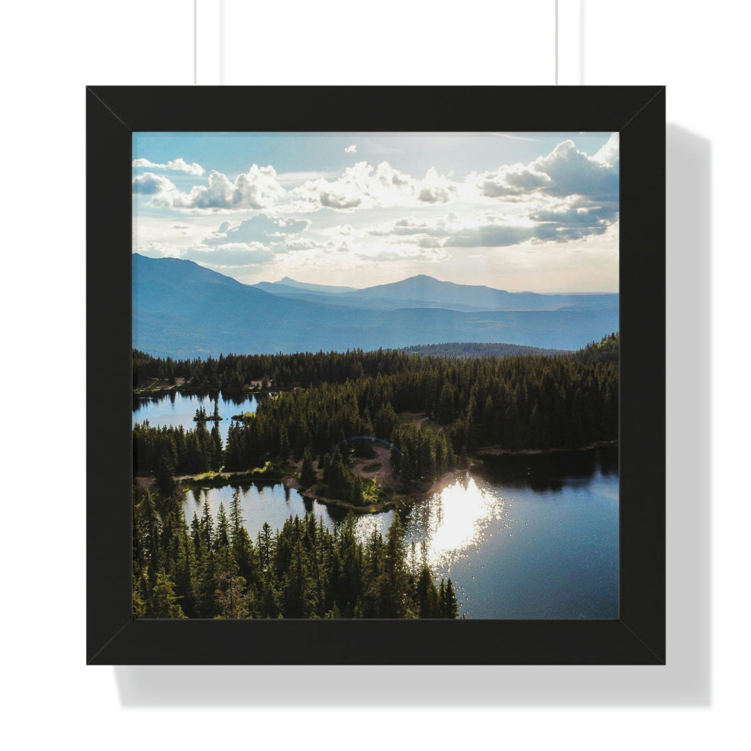 Cool Mountain Lakes - Framed Print - Visiting This World