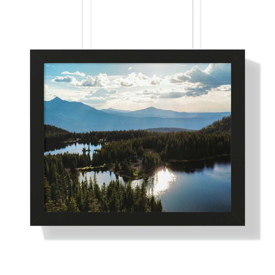 Cool Mountain Lakes - Framed Print - Visiting This World