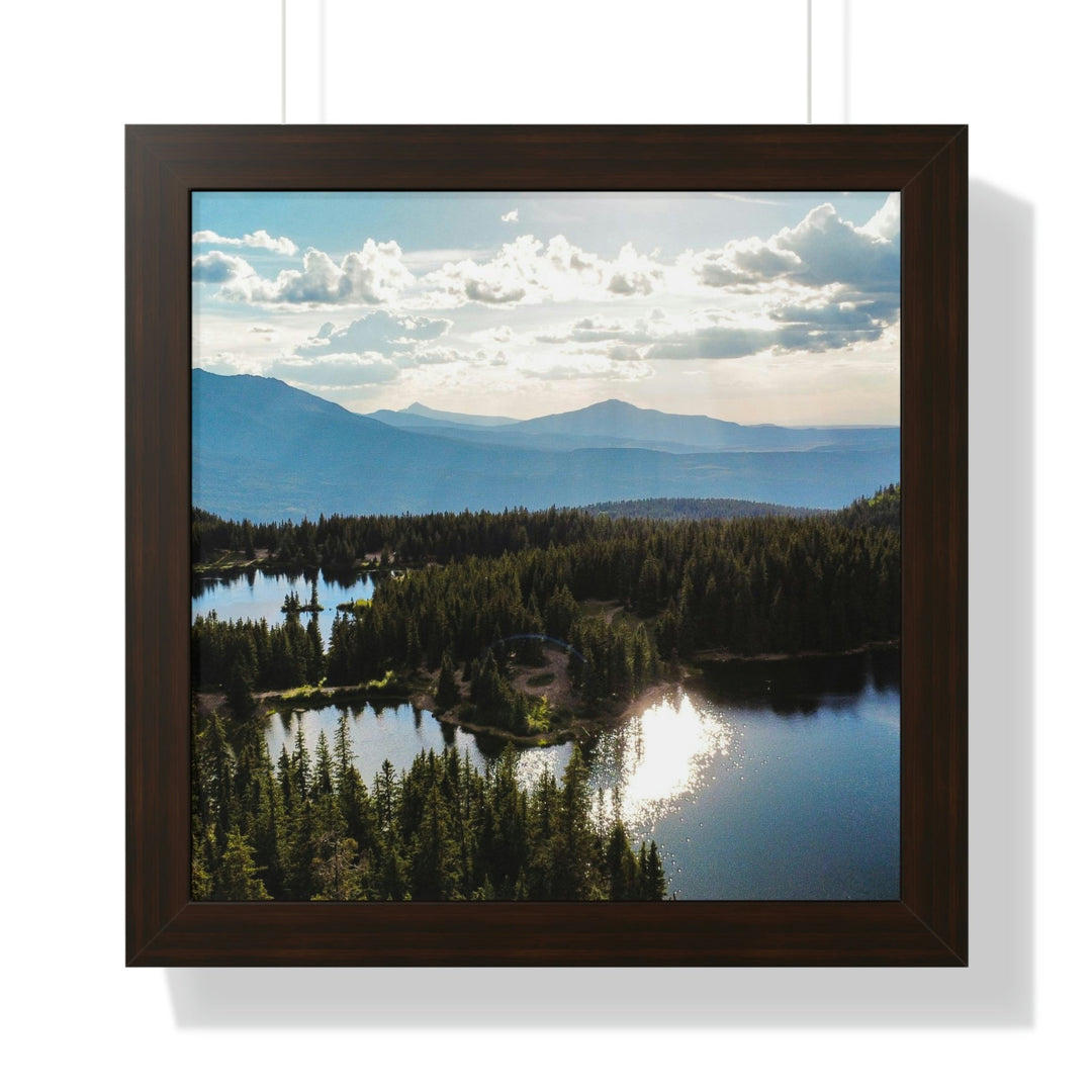 Cool Mountain Lakes - Framed Print - Visiting This World