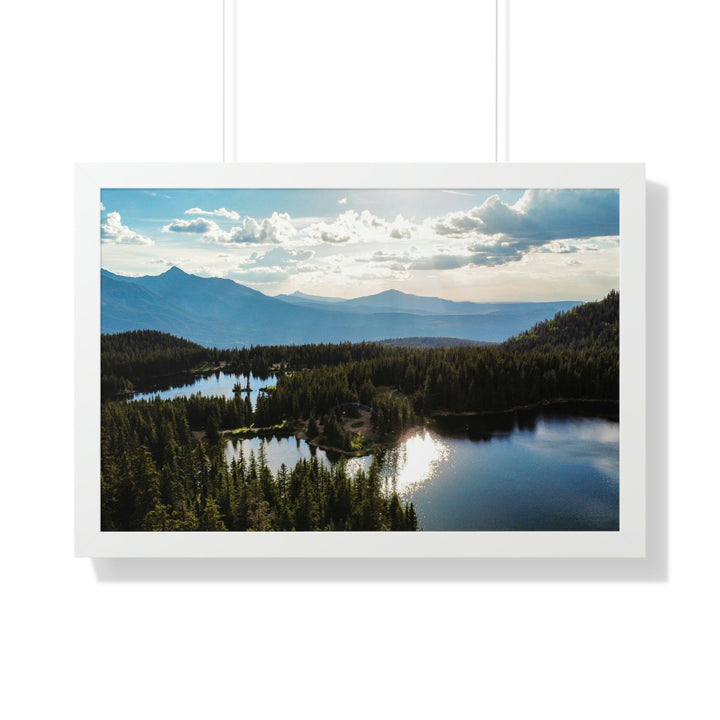 Cool Mountain Lakes - Framed Print - Visiting This World