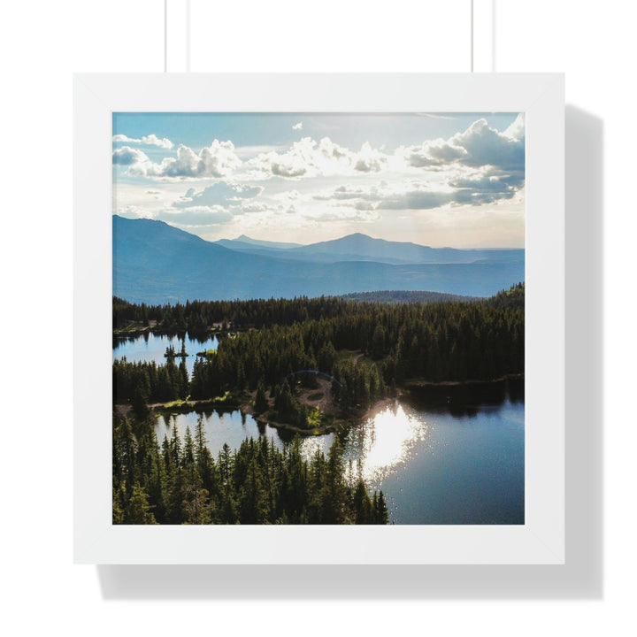 Cool Mountain Lakes - Framed Print - Visiting This World