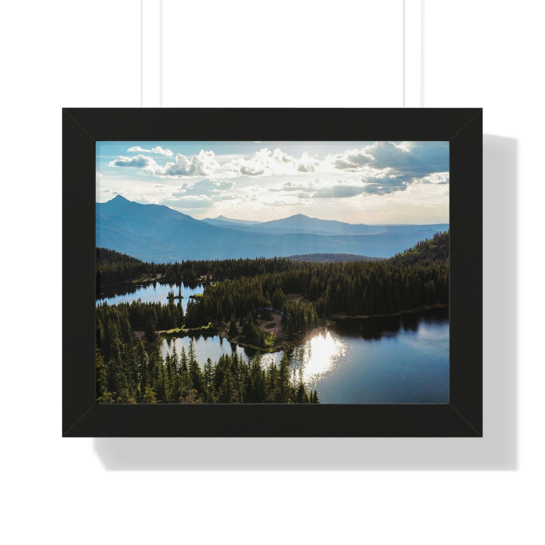 Cool Mountain Lakes - Framed Print - Visiting This World