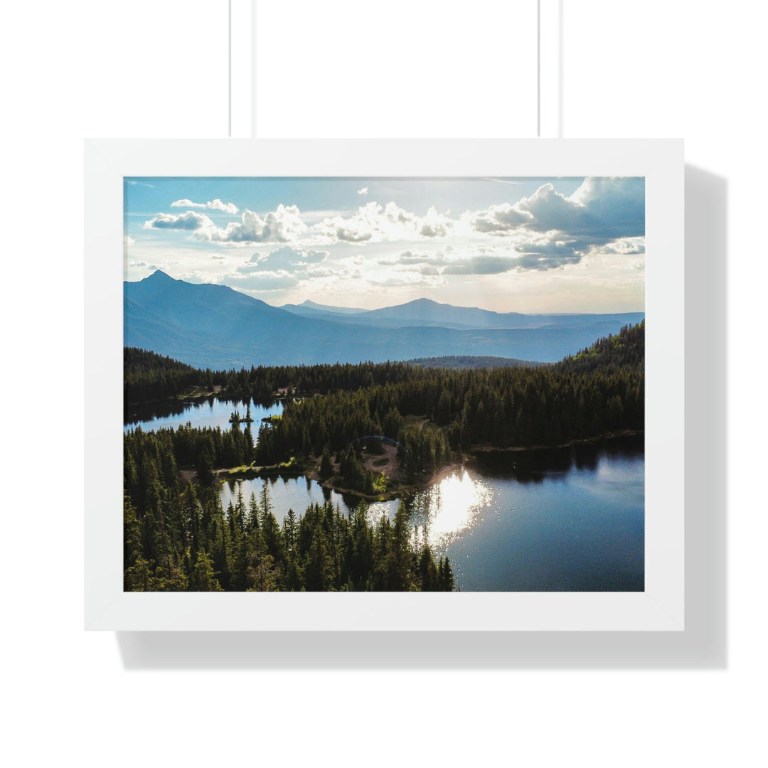 Cool Mountain Lakes - Framed Print - Visiting This World