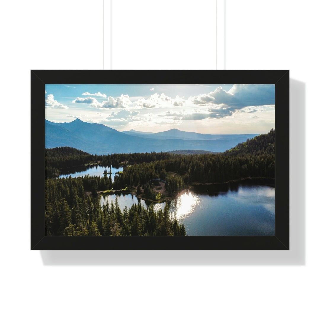 Cool Mountain Lakes - Framed Print - Visiting This World