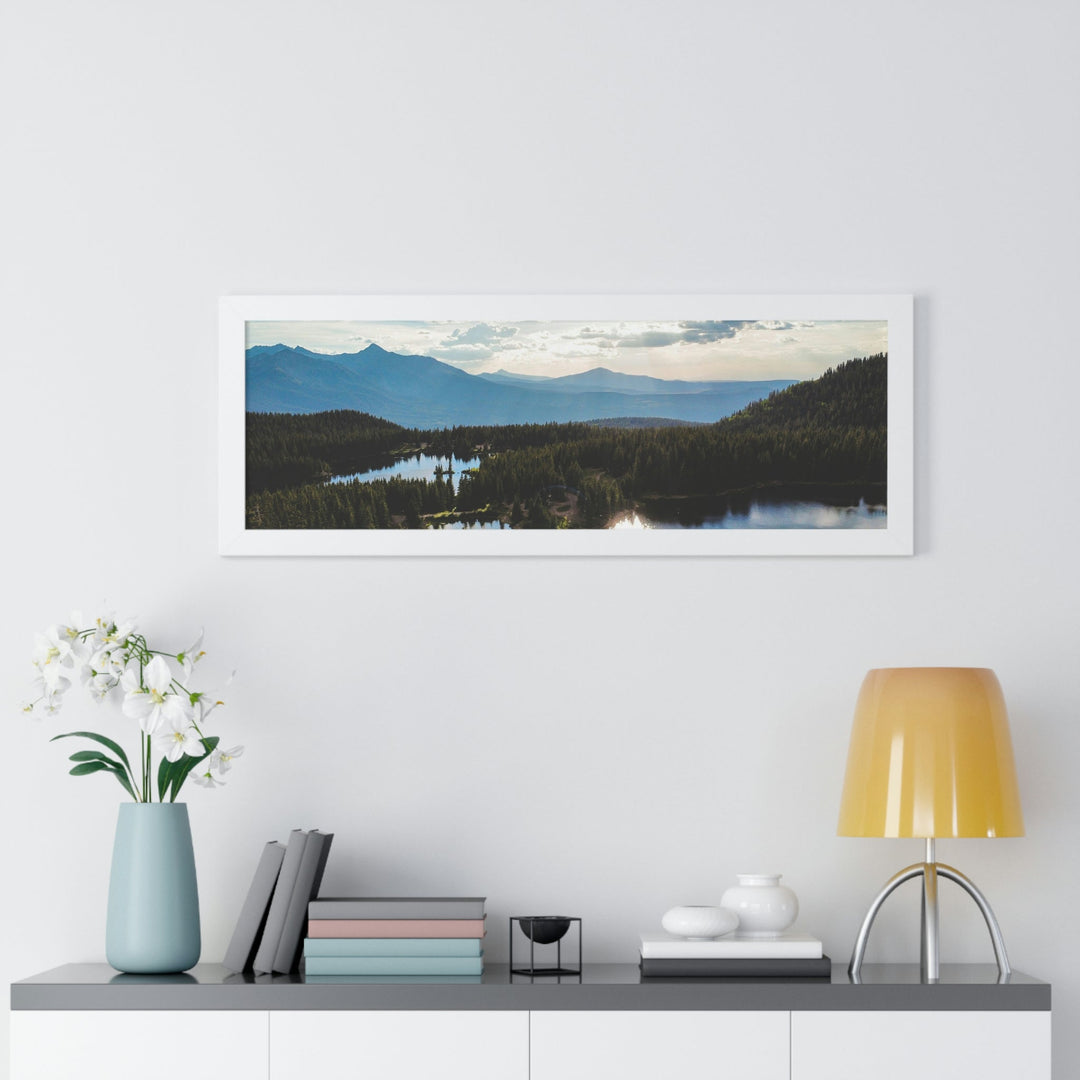 Cool Mountain Lakes - Framed Print - Visiting This World