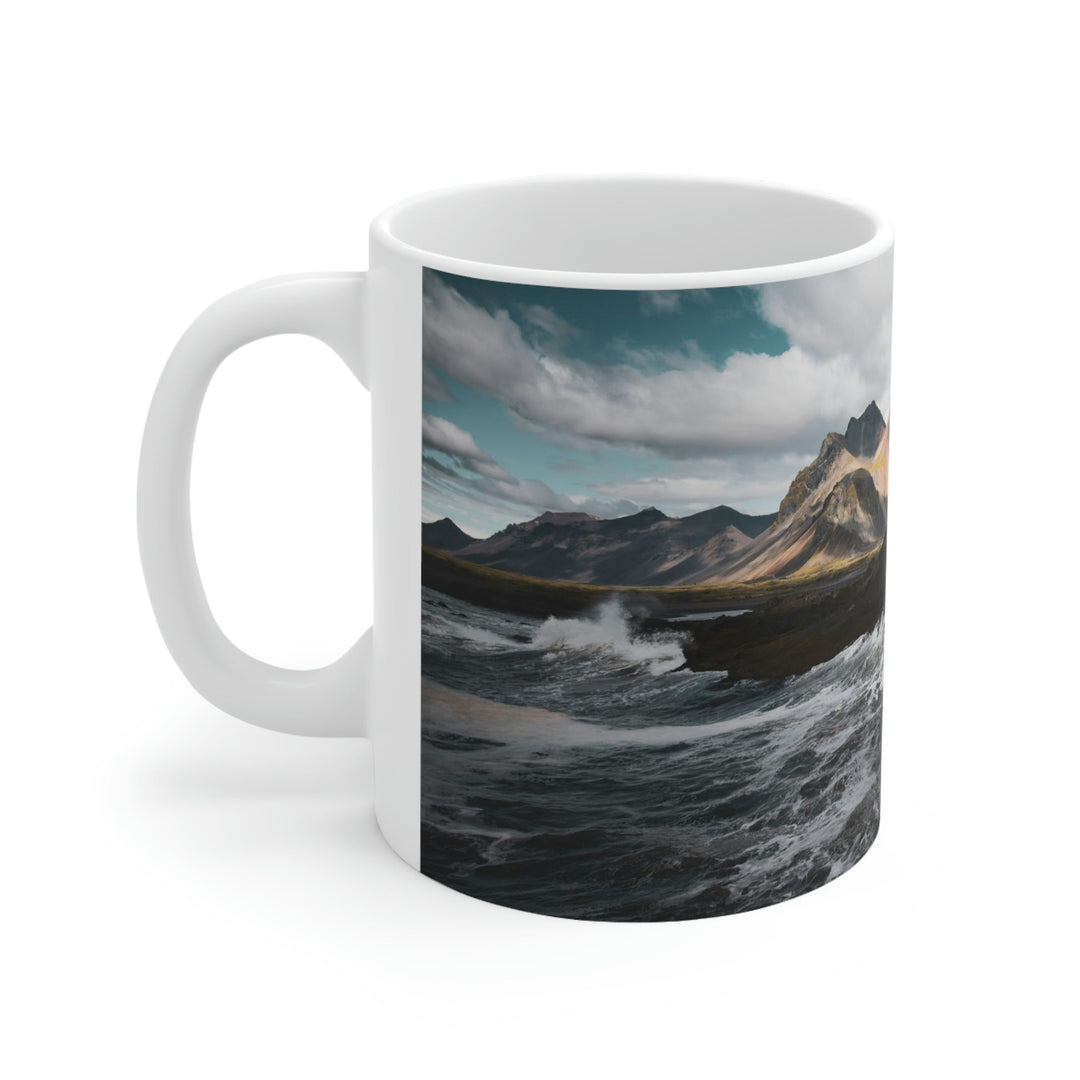 Crashing Sea - Ceramic Mug 11oz - Visiting This World