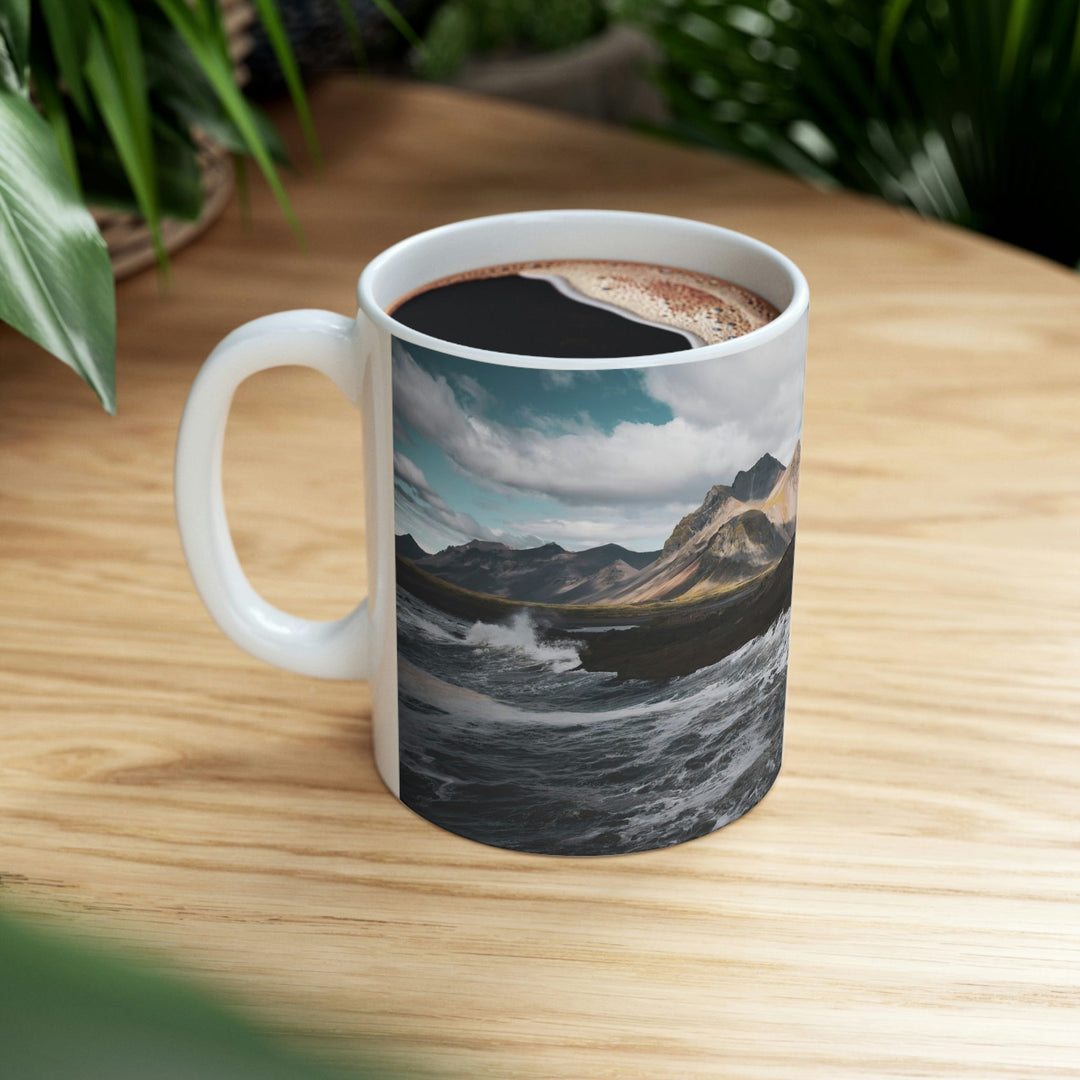 Crashing Sea - Ceramic Mug 11oz - Visiting This World