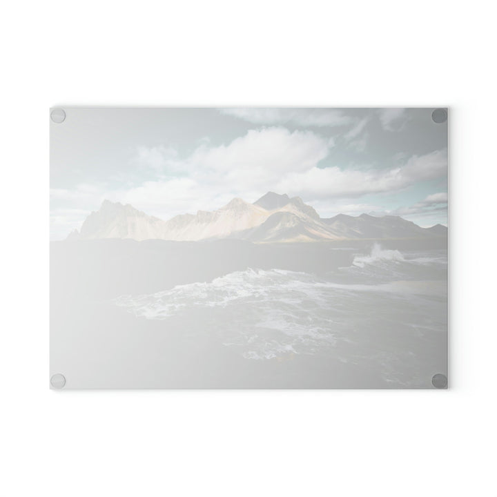 Crashing Sea - Glass Cutting Board - Visiting This World