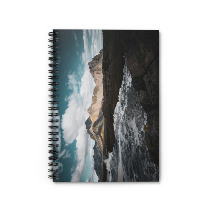 Crashing Sea - Spiral Ruled Line Notebook - Visiting This World