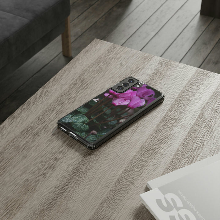 Cyclamen Reach - Phone Case Featuring Photography Art - Visiting This World