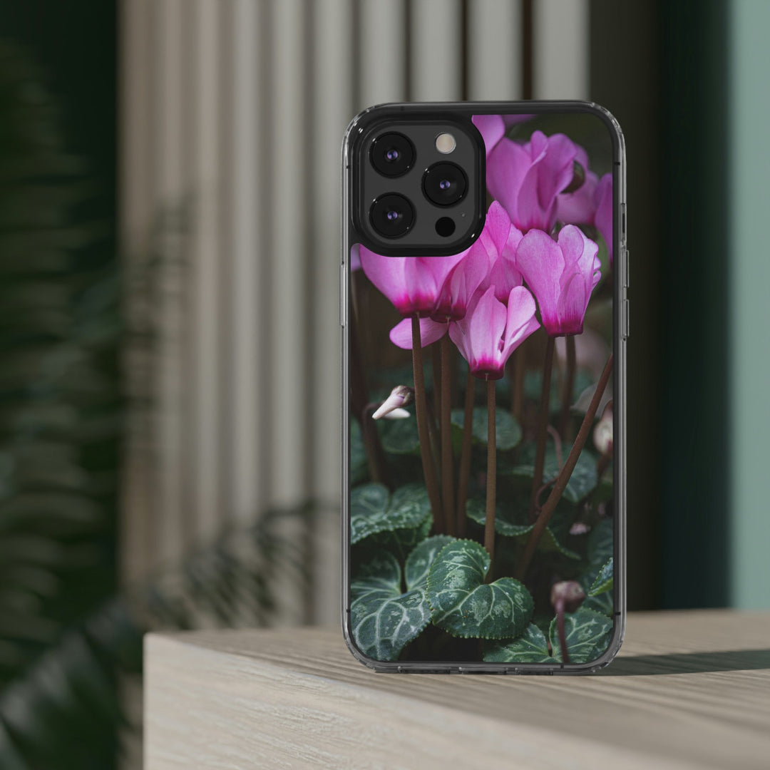 Cyclamen Reach - Phone Case Featuring Photography Art - Visiting This World