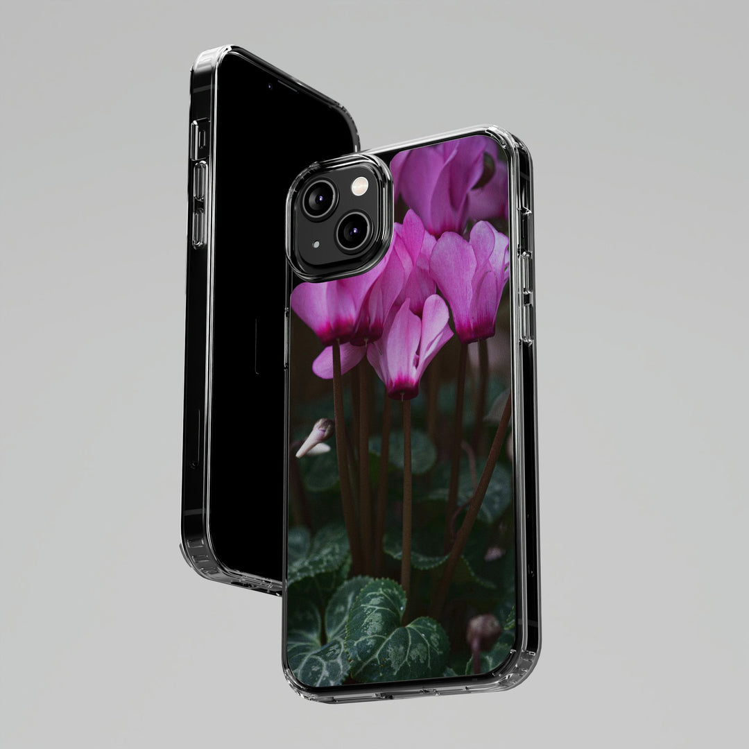 Cyclamen Reach - Phone Case Featuring Photography Art - Visiting This World