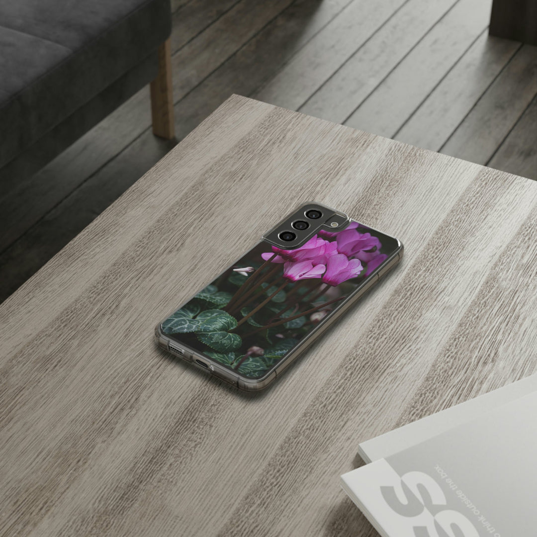 Cyclamen Reach - Phone Case Featuring Photography Art - Visiting This World