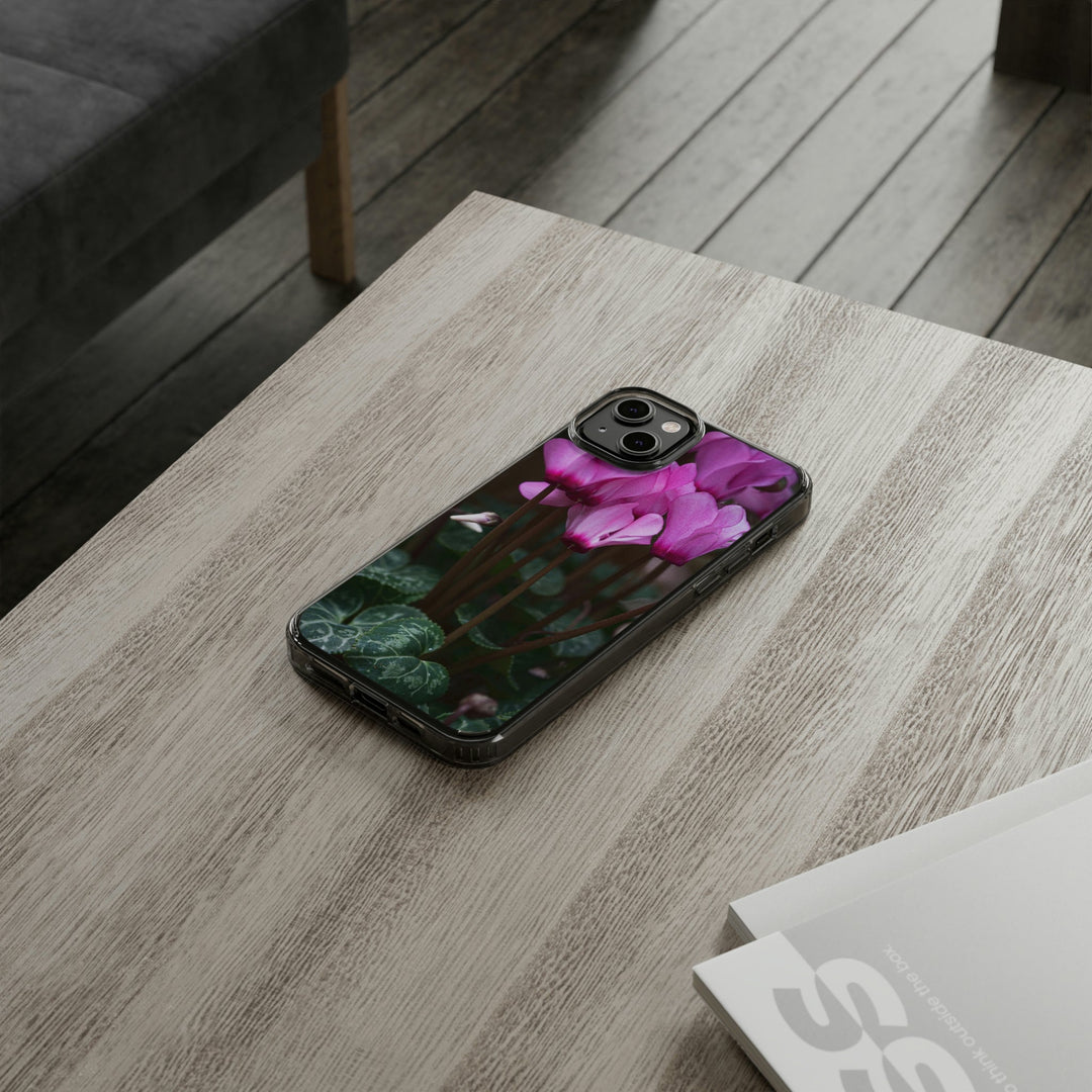 Cyclamen Reach - Phone Case Featuring Photography Art - Visiting This World