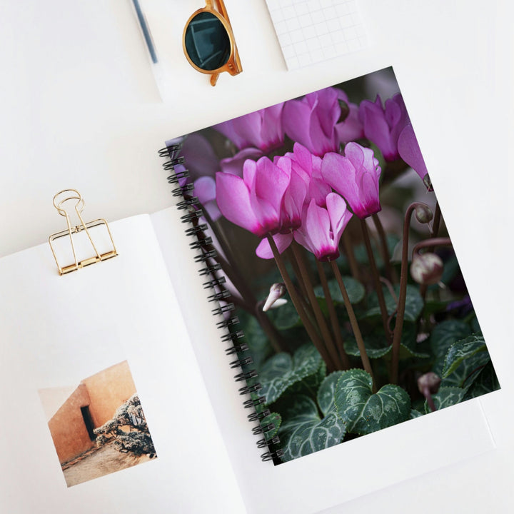 Cyclamen Reach - Spiral Ruled Line Notebook - Visiting This World