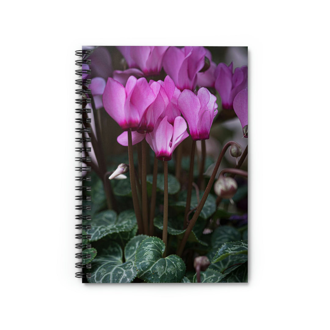 Cyclamen Reach - Spiral Ruled Line Notebook - Visiting This World